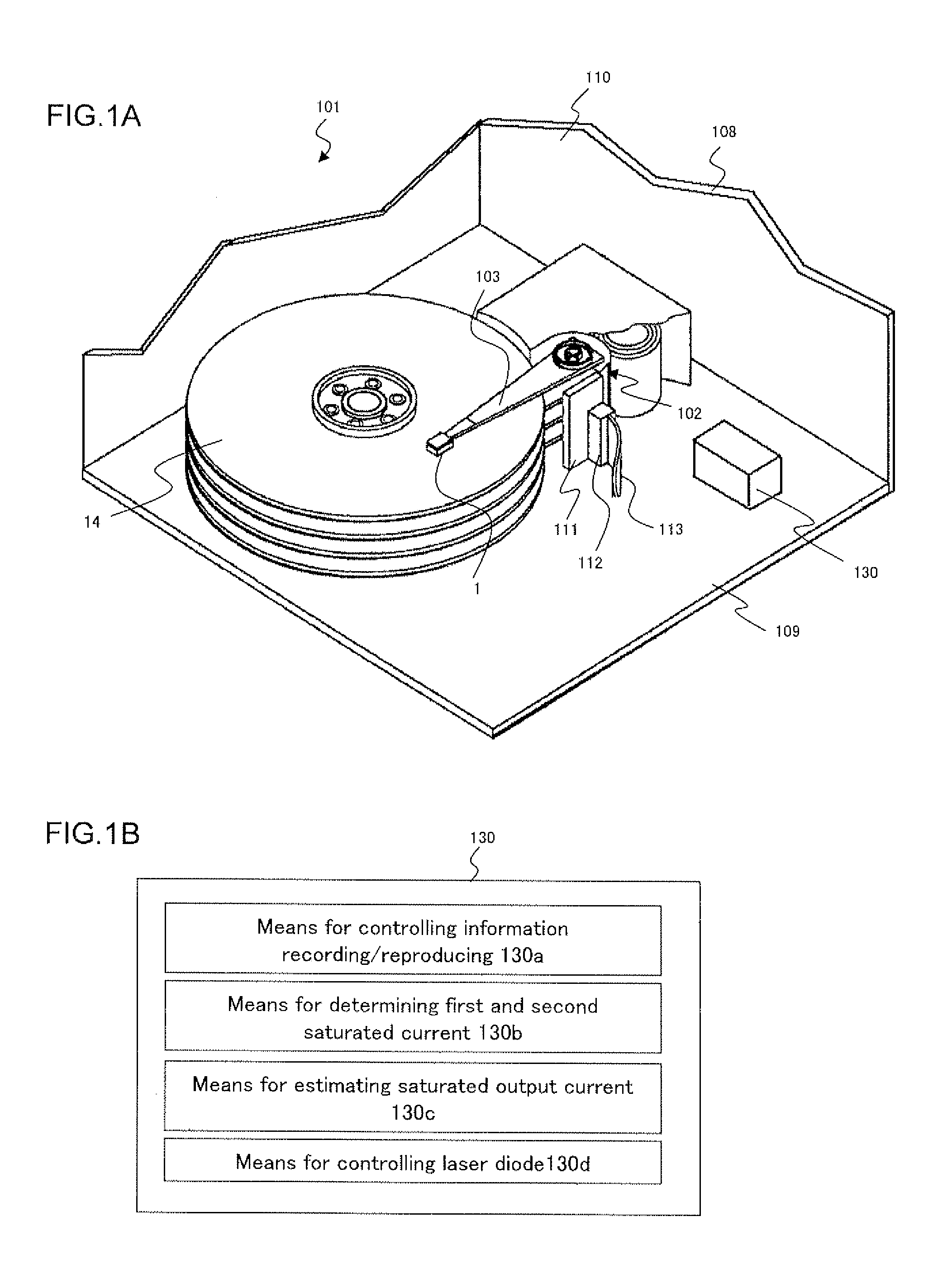 Method for controlling the current of laser diode on thermally assisted magnetic recording head