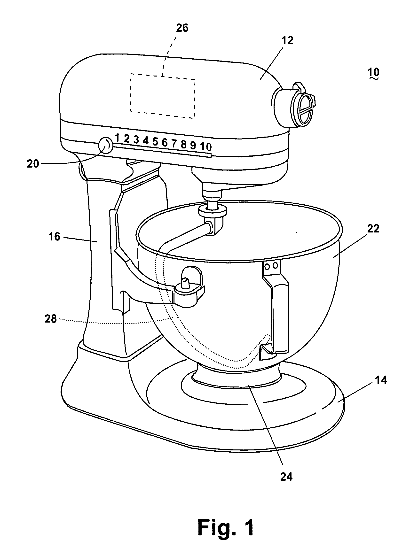 Utilizing motor current variations to control mixer operation