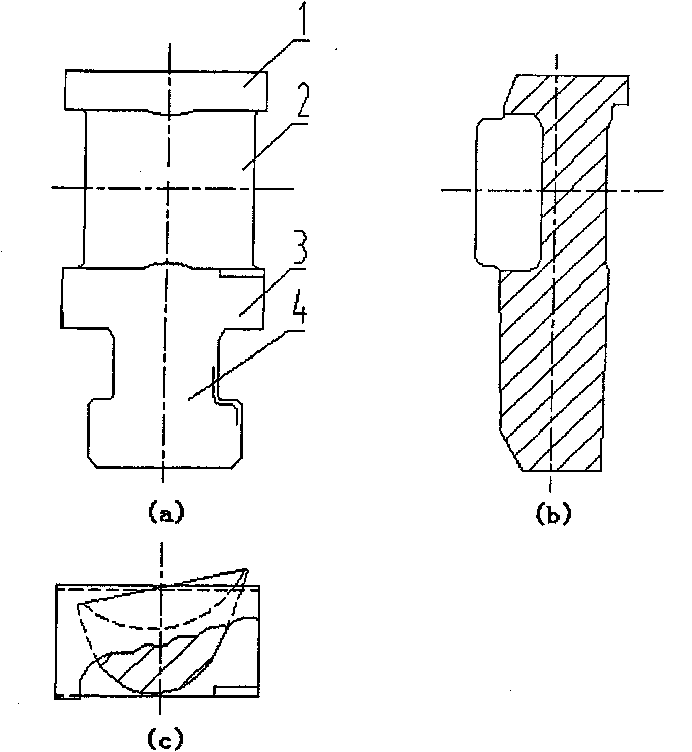 Bucket root platform double wedge shape blocks damping structure of turbine blades