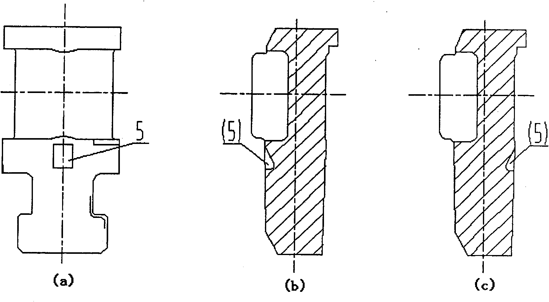 Bucket root platform double wedge shape blocks damping structure of turbine blades