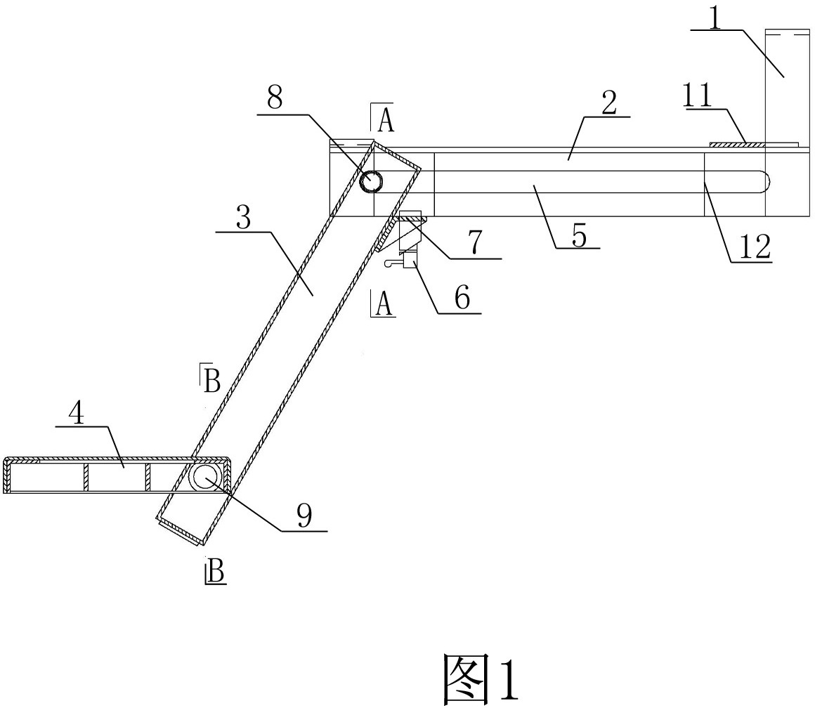 Vehicle-mounted folding and overturning ladder and using method thereof