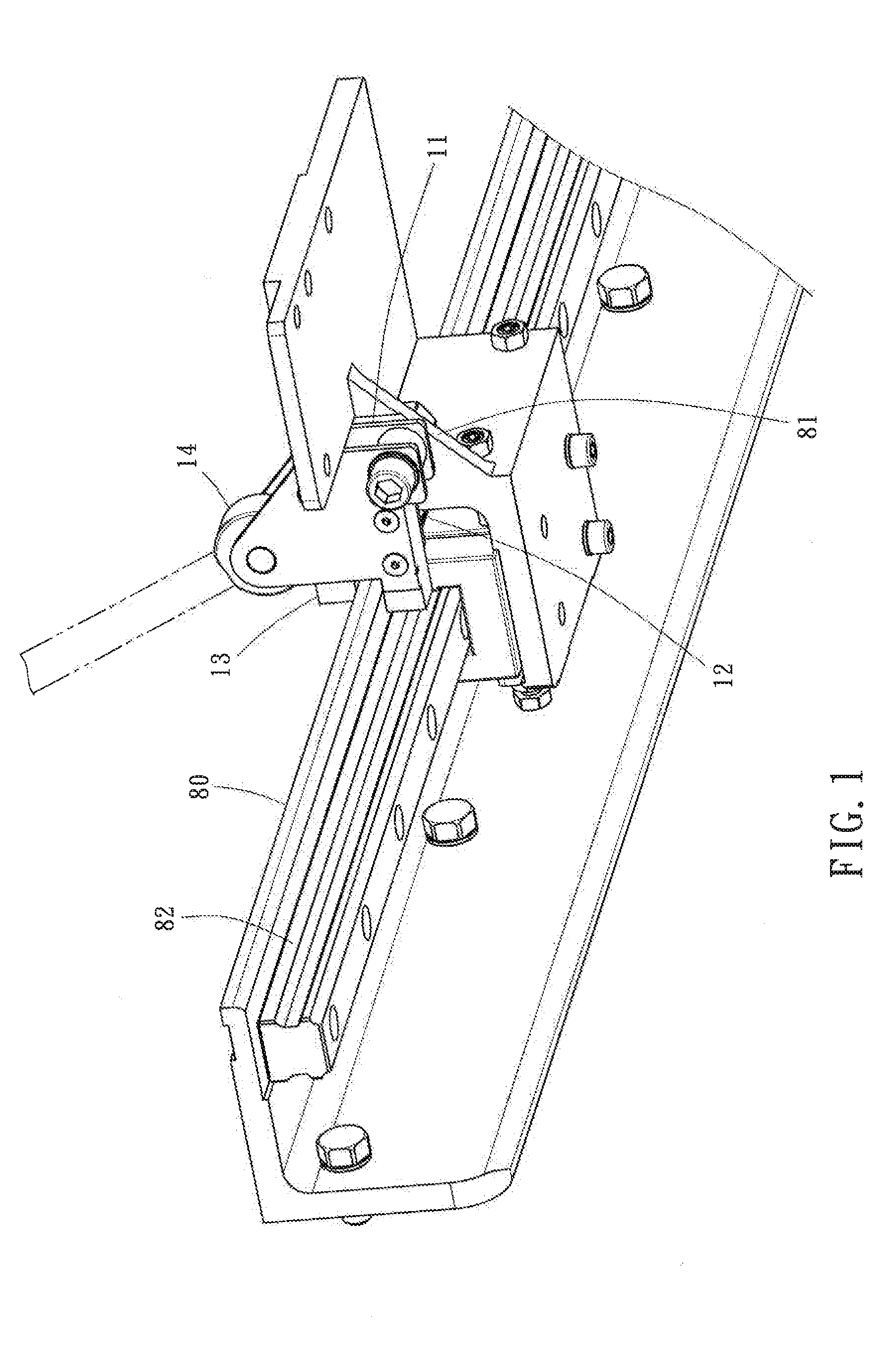 Worktable sliding block positioning mechanism