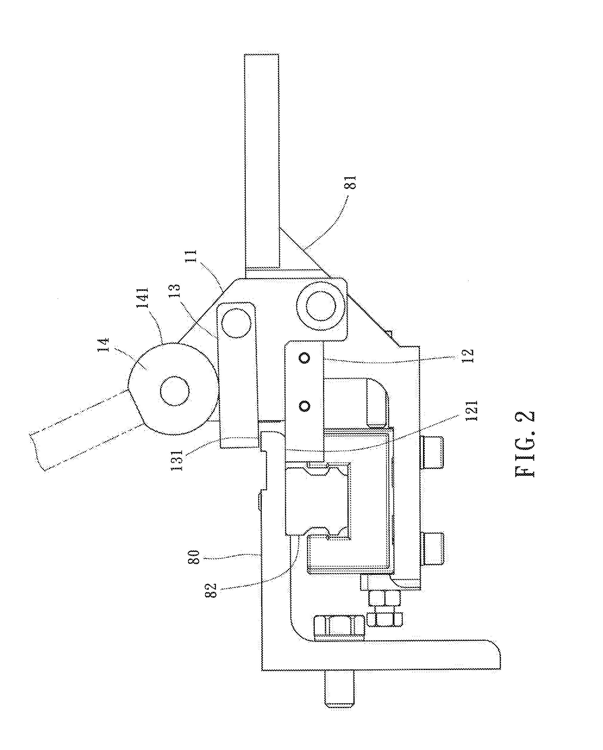 Worktable sliding block positioning mechanism