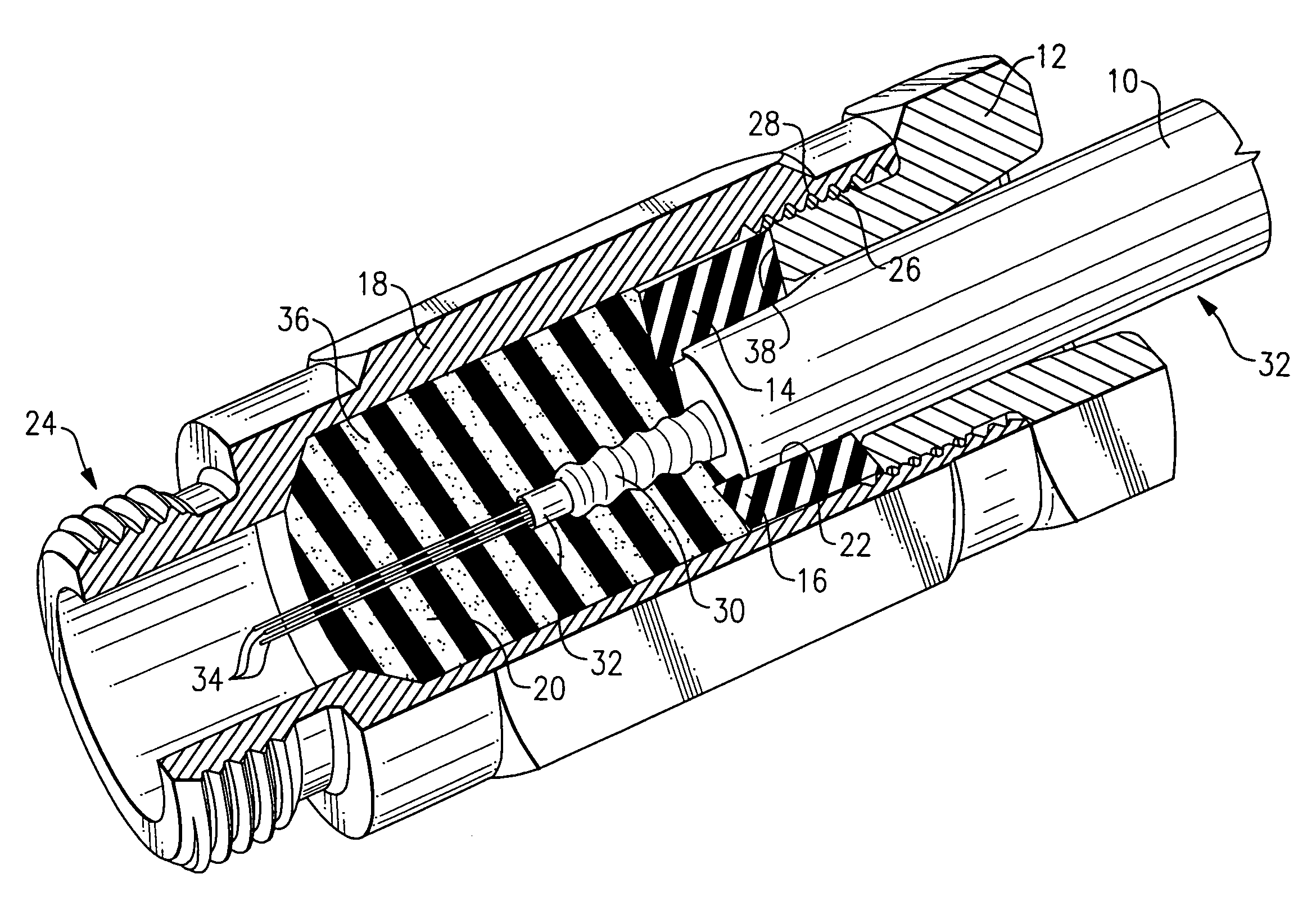 Epoxy bonded fiber optic connector and method of constructing same