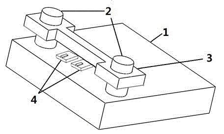 Semiconductor laser tube core sintering clamp and sintering method thereof