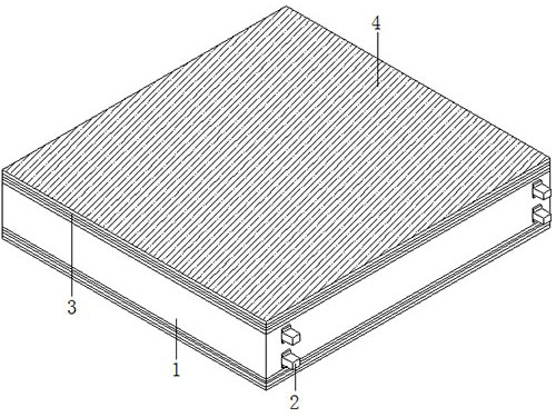 Fireproof and waterproof solid wood composite floor