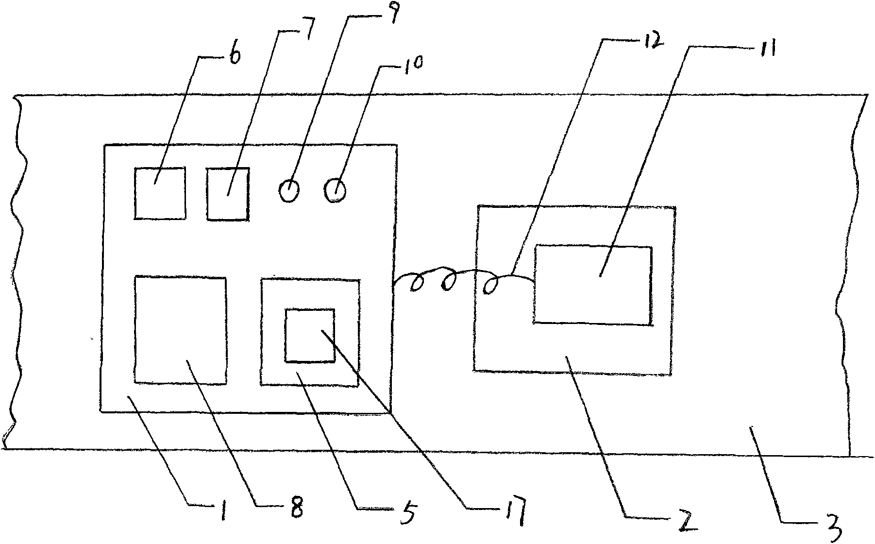Automatic counting device for fetal movement