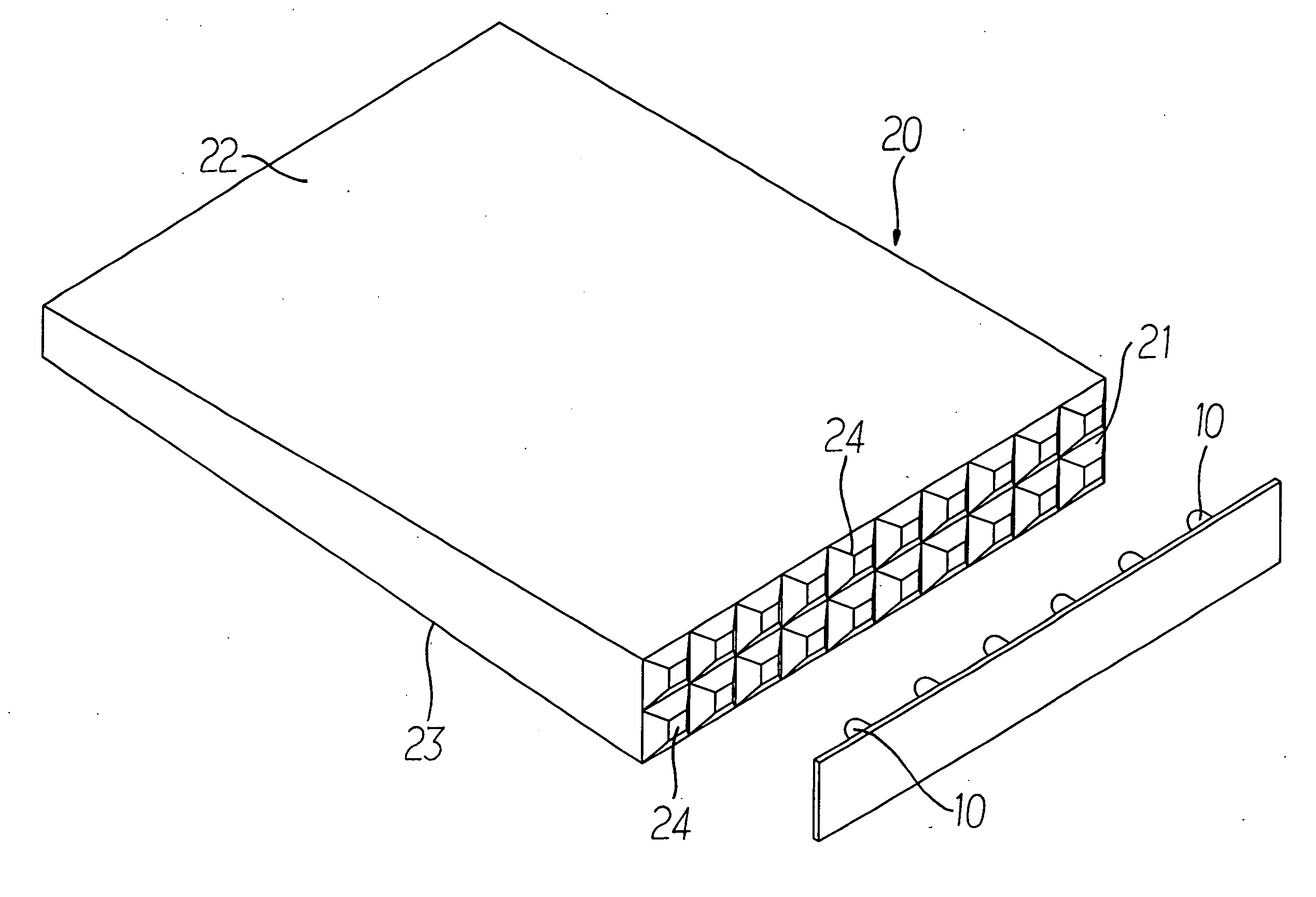 Incident assembly of light guide plate