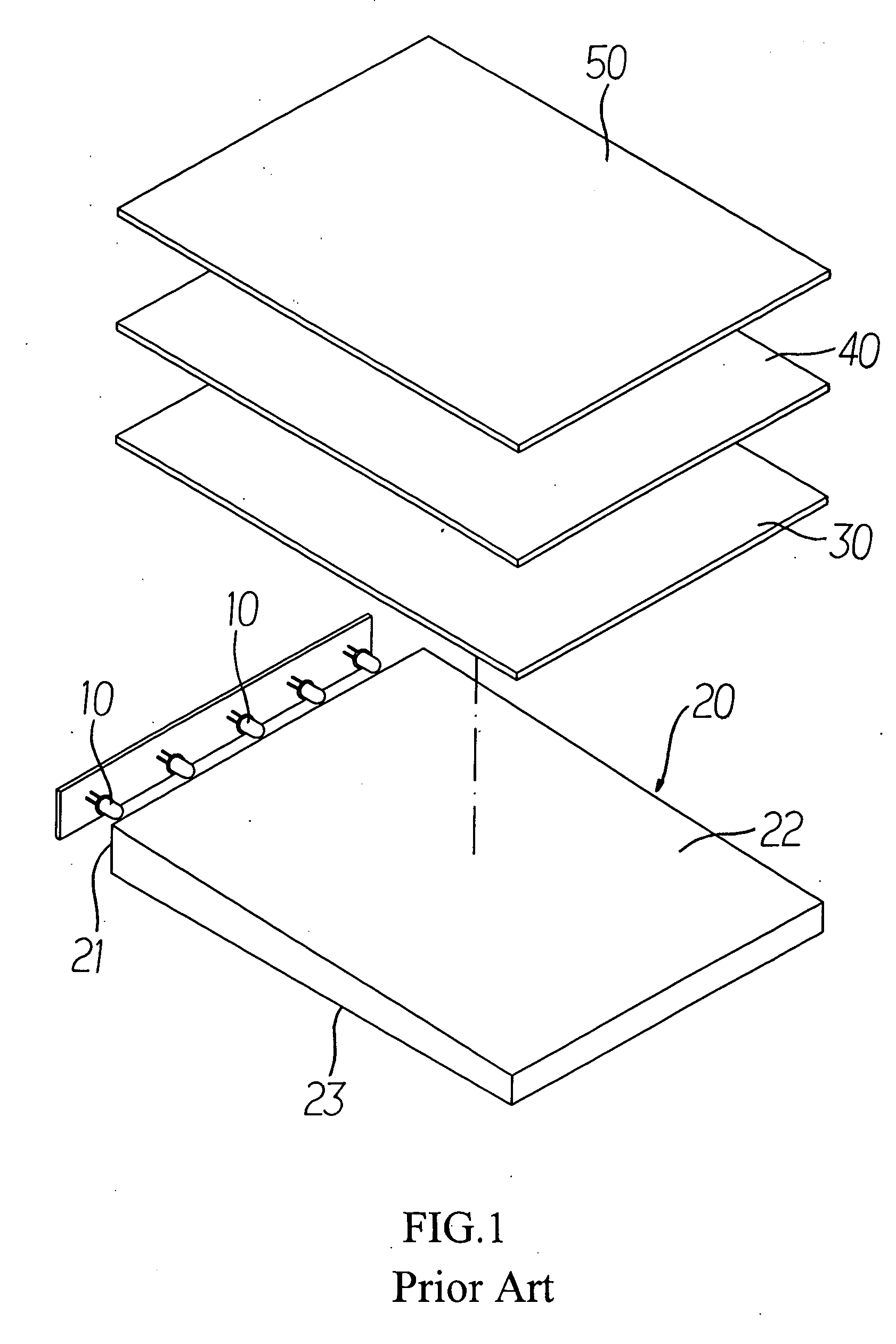 Incident assembly of light guide plate