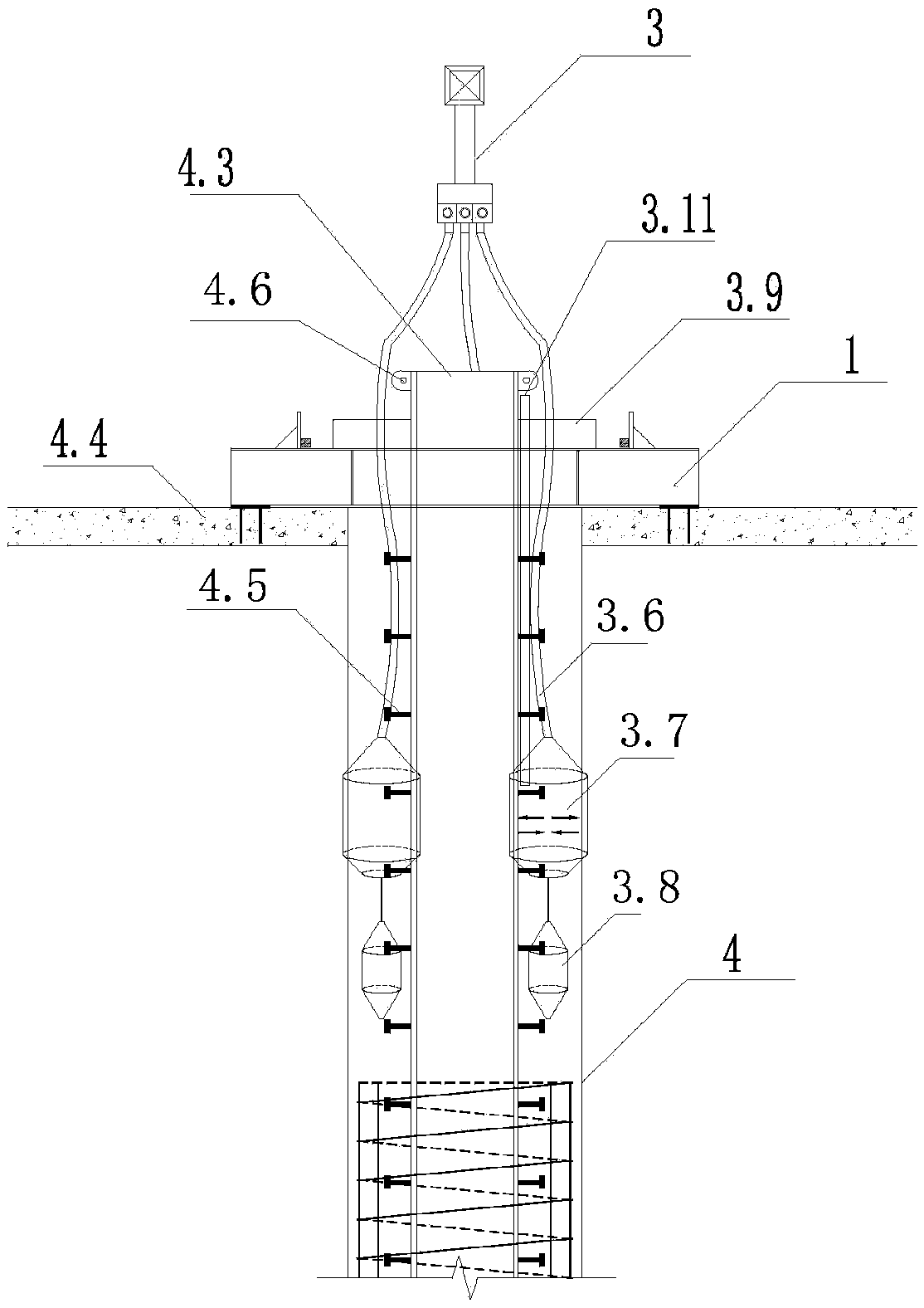One-column-with-one-pile steel column positioning verticality-adjusting system and construction method based on reverse construction method