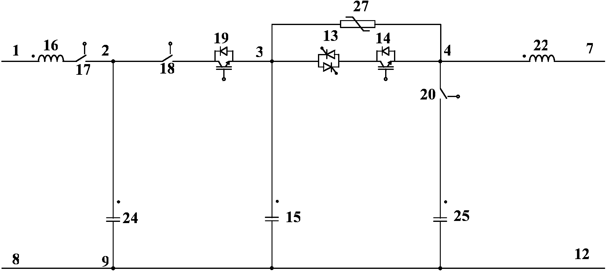 Mixed type direct current breaker