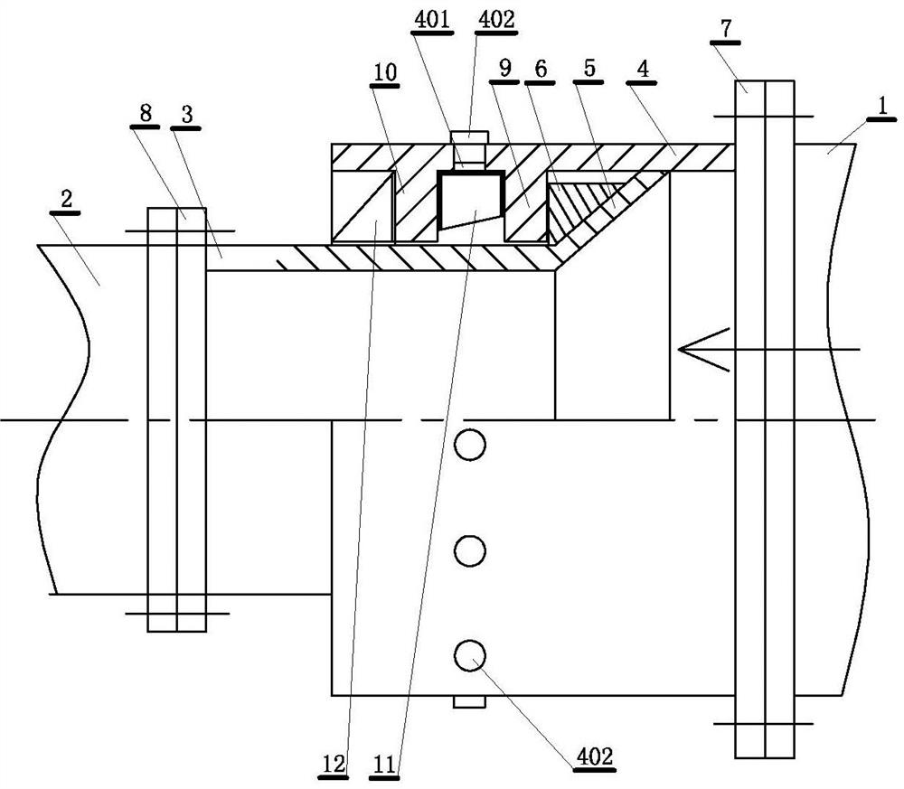 A half-value compensator for different diameters of hot water heating pipes and its laying method