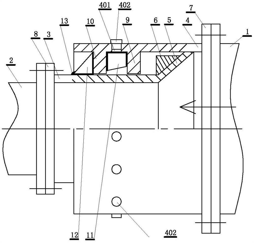 A half-value compensator for different diameters of hot water heating pipes and its laying method