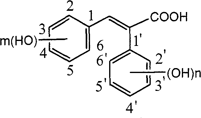 Preparation of trans-polyhydroxy diphenyl ethylene