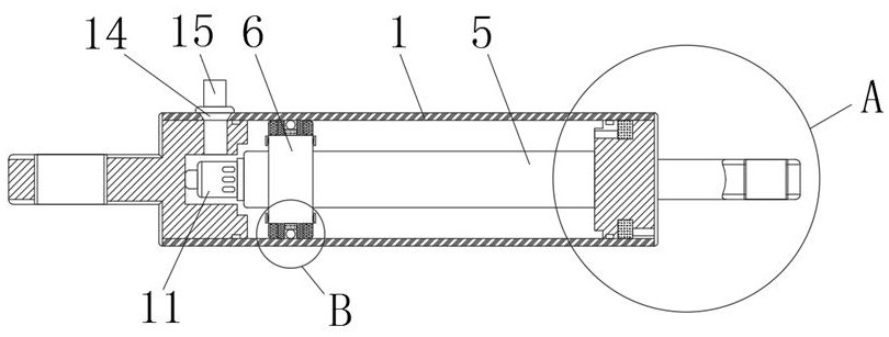 Novel hydraulic tail plate single-acting oil cylinder