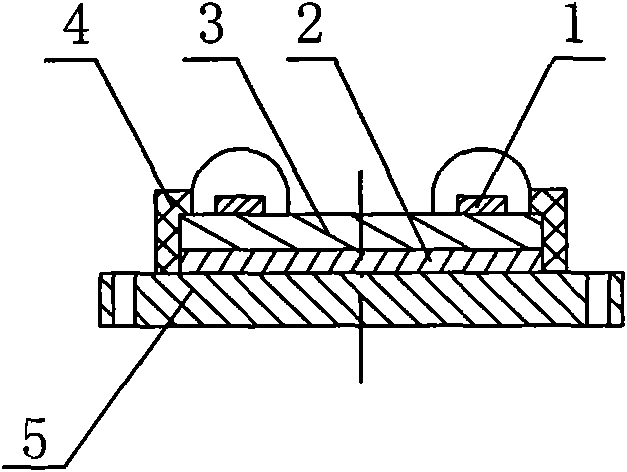 LED (light-emitting diode) optical module for lighting, and LED chip
