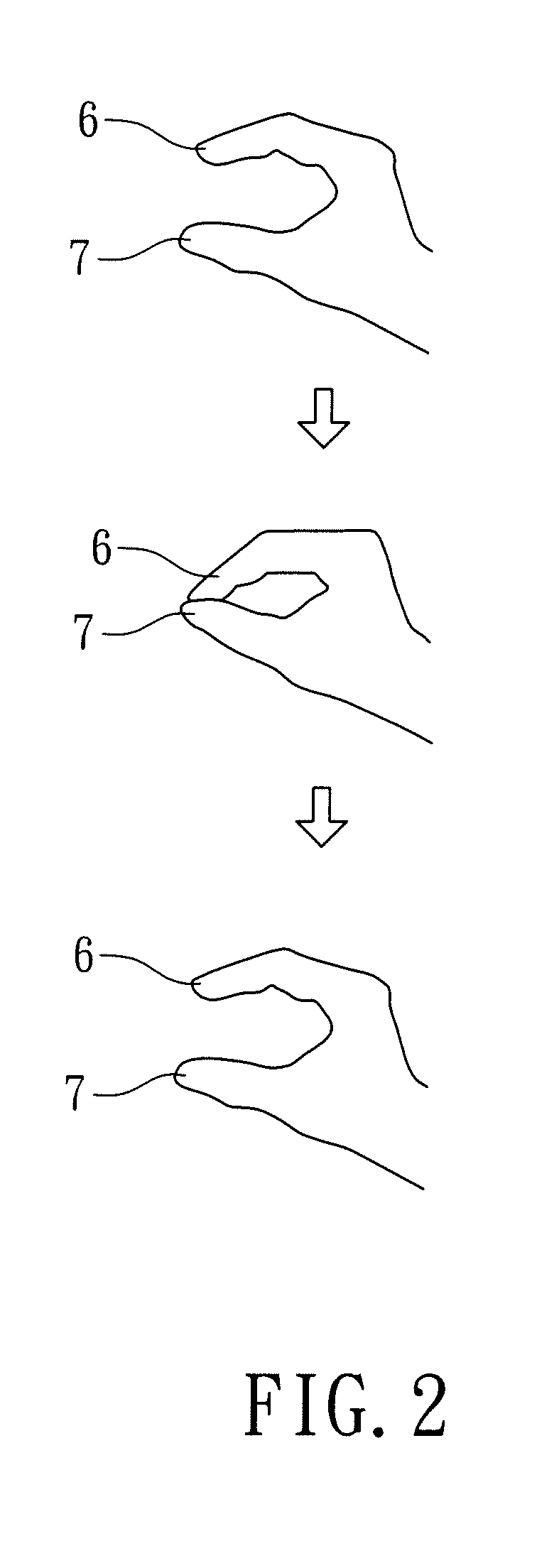 Gesture-based control method for interactive screen control