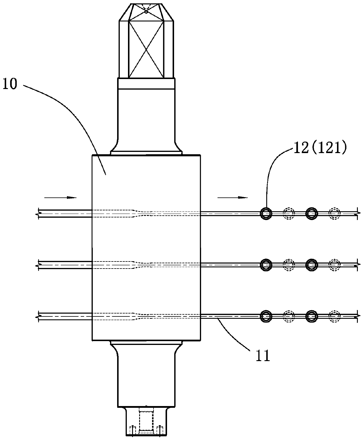 Hot-rolled coated steel bar for on-line spraying anti-corrosive coating material and preparation method thereof