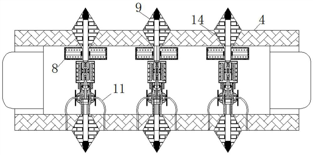 Auxiliary crushing equipment for crushing coal briquettes and enabling crushing state to be visually seen