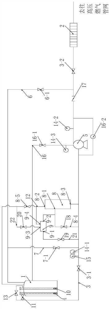 A pump relay mode output system and method for LNG peak regulation