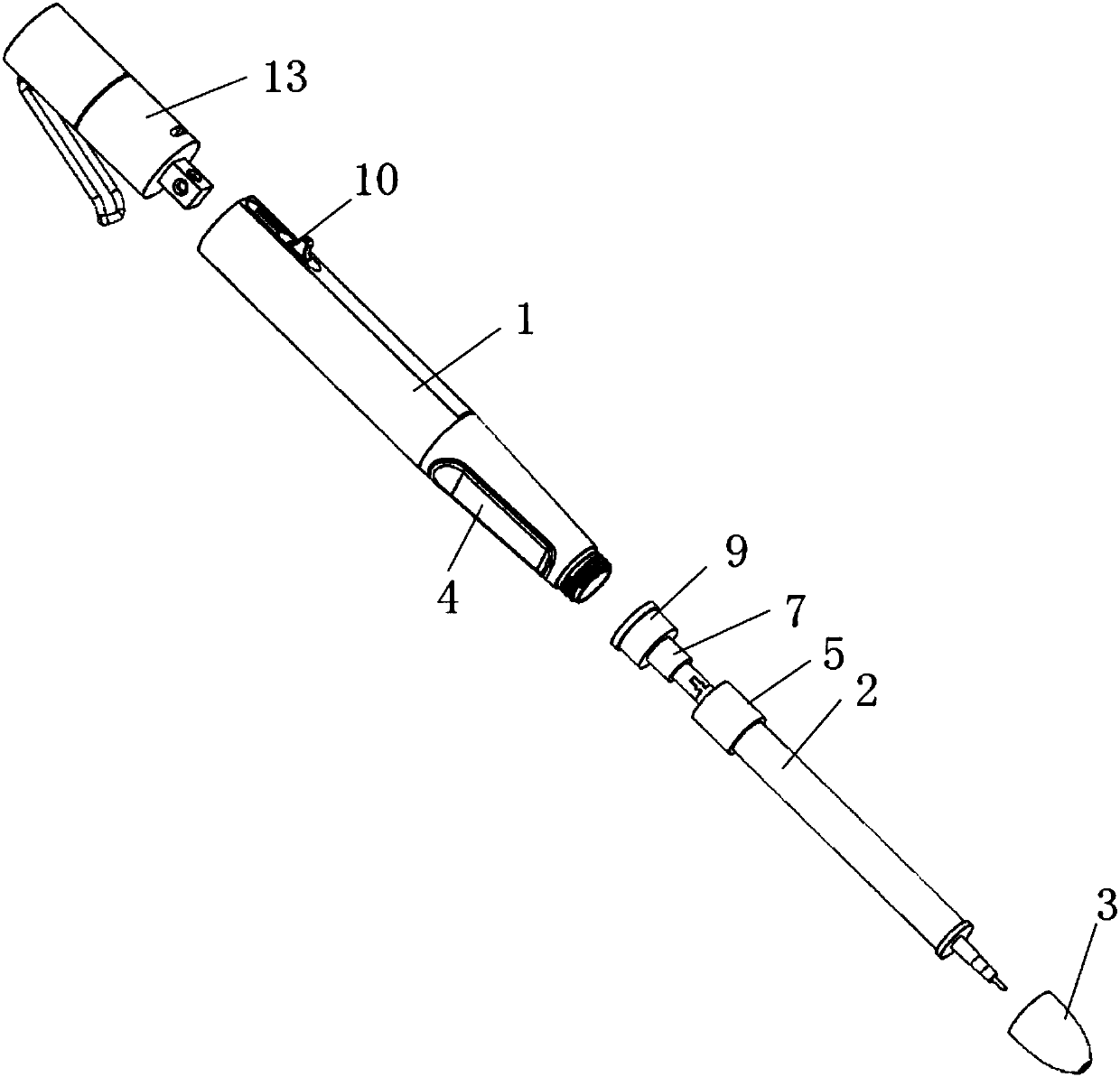 Portable pressure-sensitive scanning and projecting pen