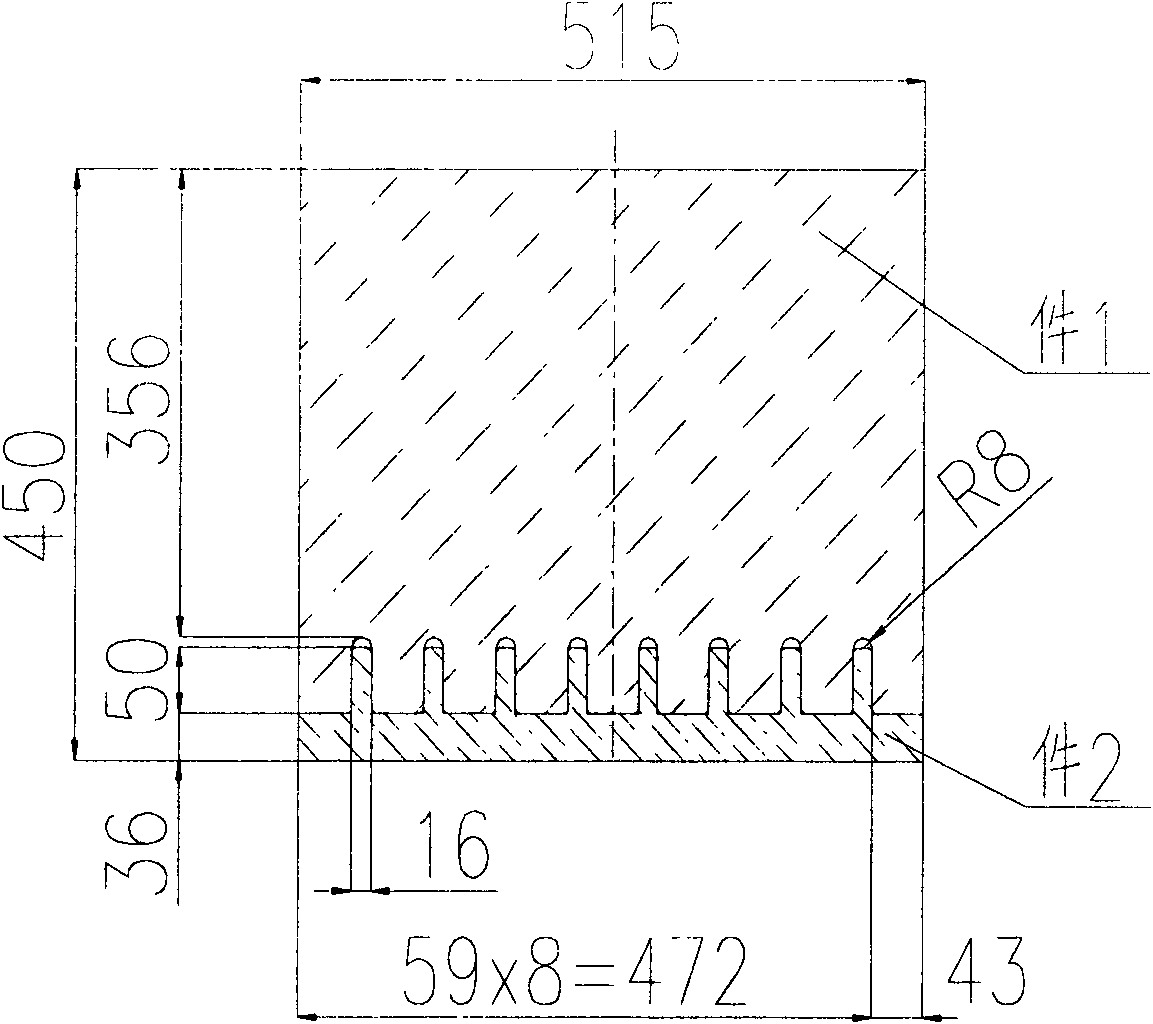 Connection method of cathode carbon blocks and cathode steel bars of aluminum electrolytic cells and construction thereof