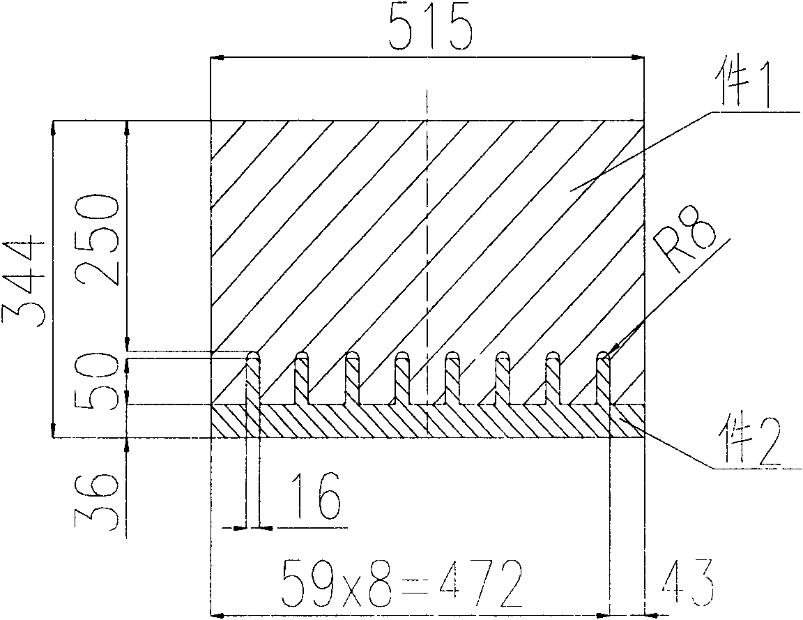 Connection method of cathode carbon blocks and cathode steel bars of aluminum electrolytic cells and construction thereof