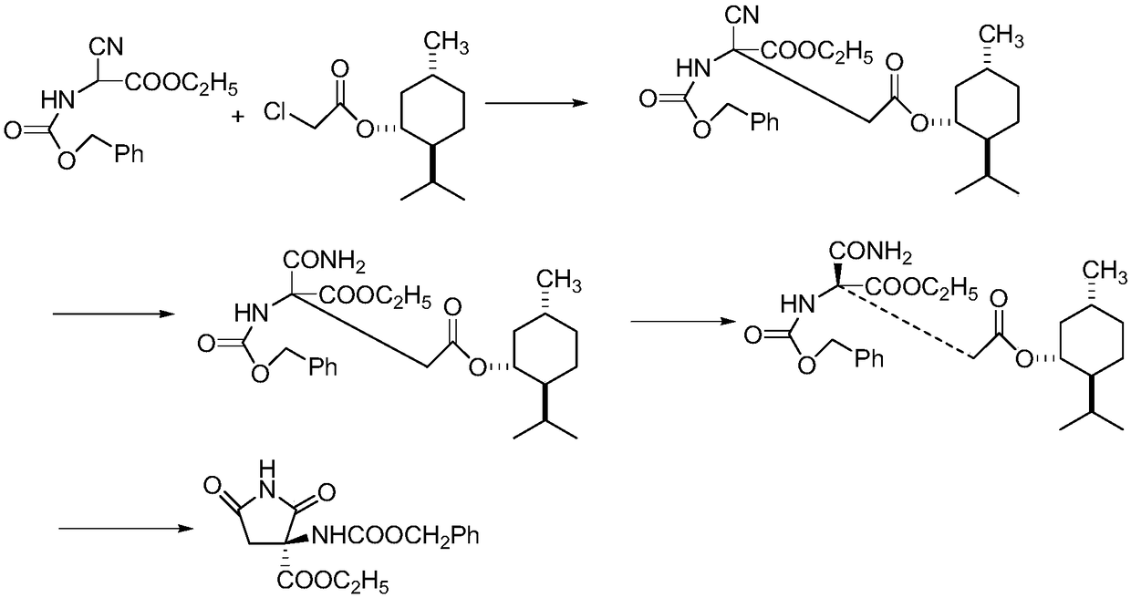 Synthesis method of ethyl R-3-amino-2,5-dioxopyrrole-3-carboxylate