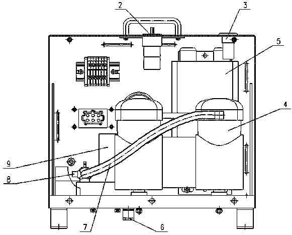 Urban rail electric pantograph lifting control device