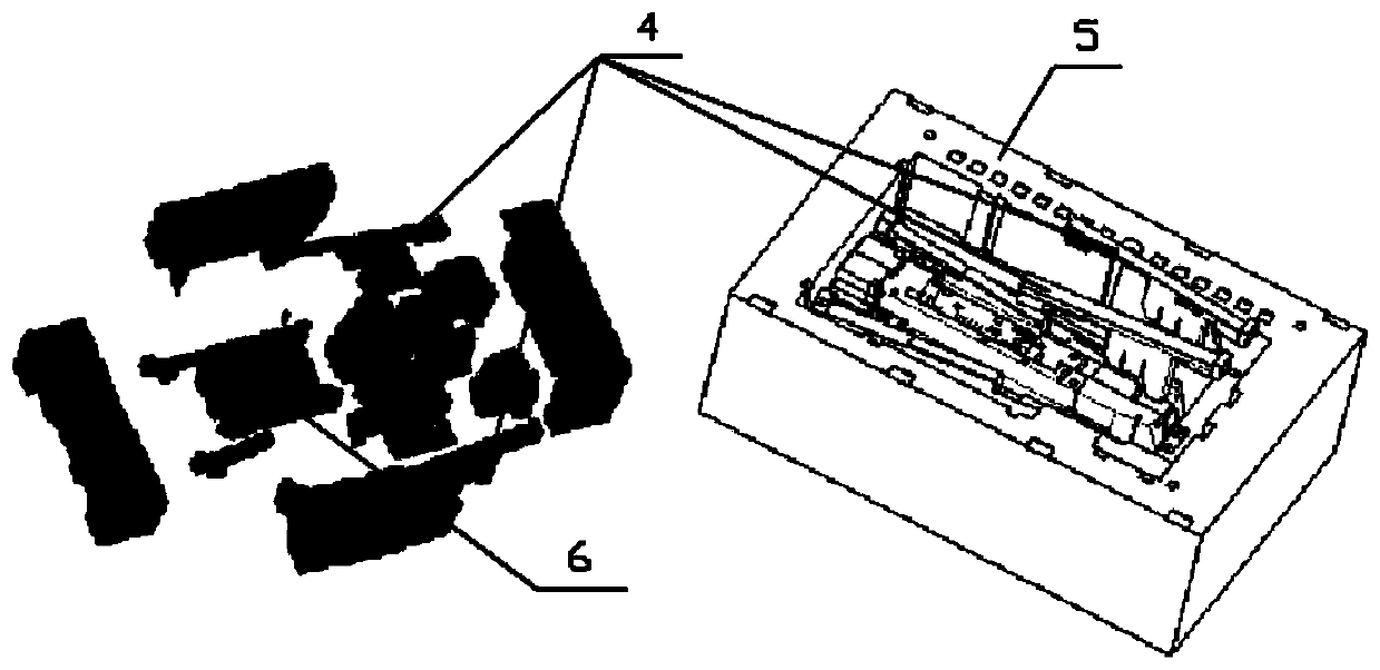 T-bed body split core method based on additive manufacturing