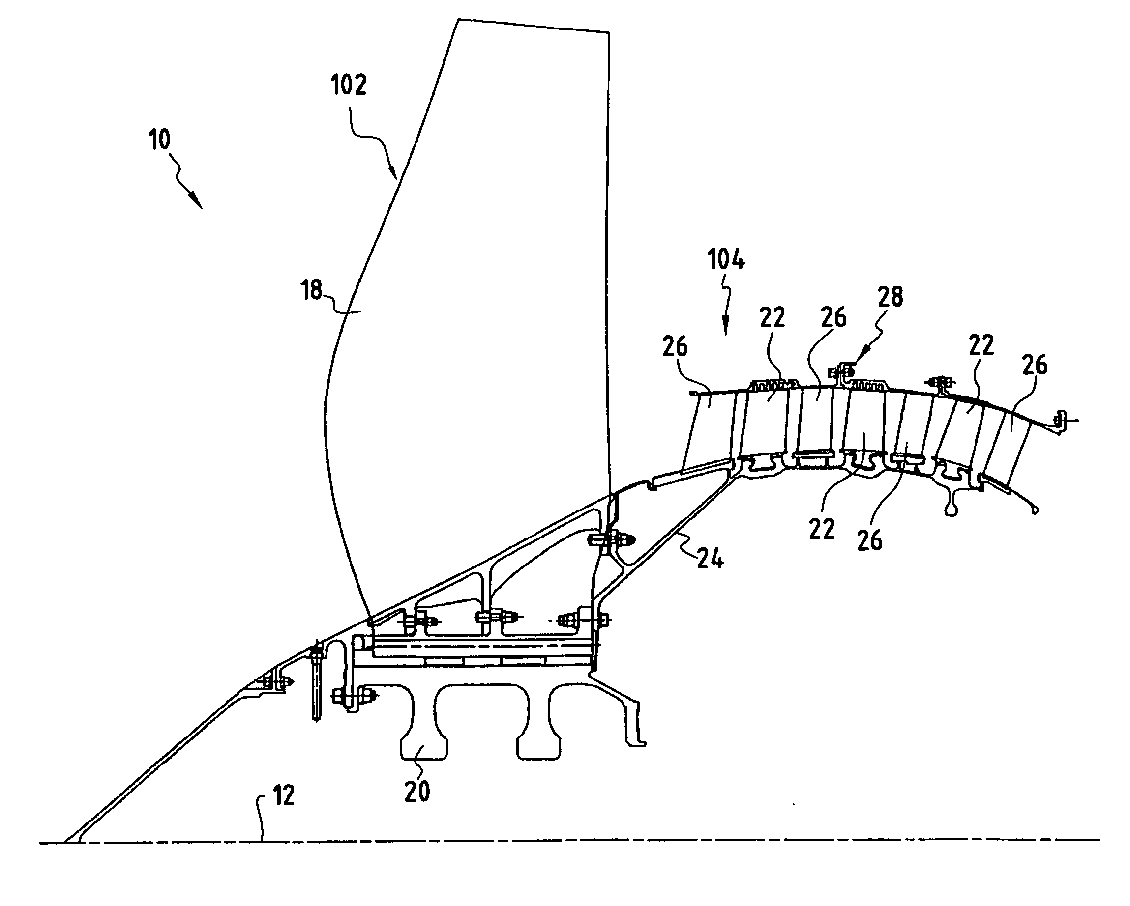 Casing, a compressor, a turbine, and a combustion turbine engine including such a casing