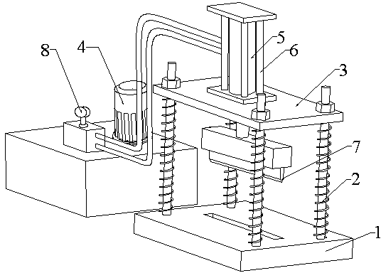 Automatic blanking die of sheet metal part