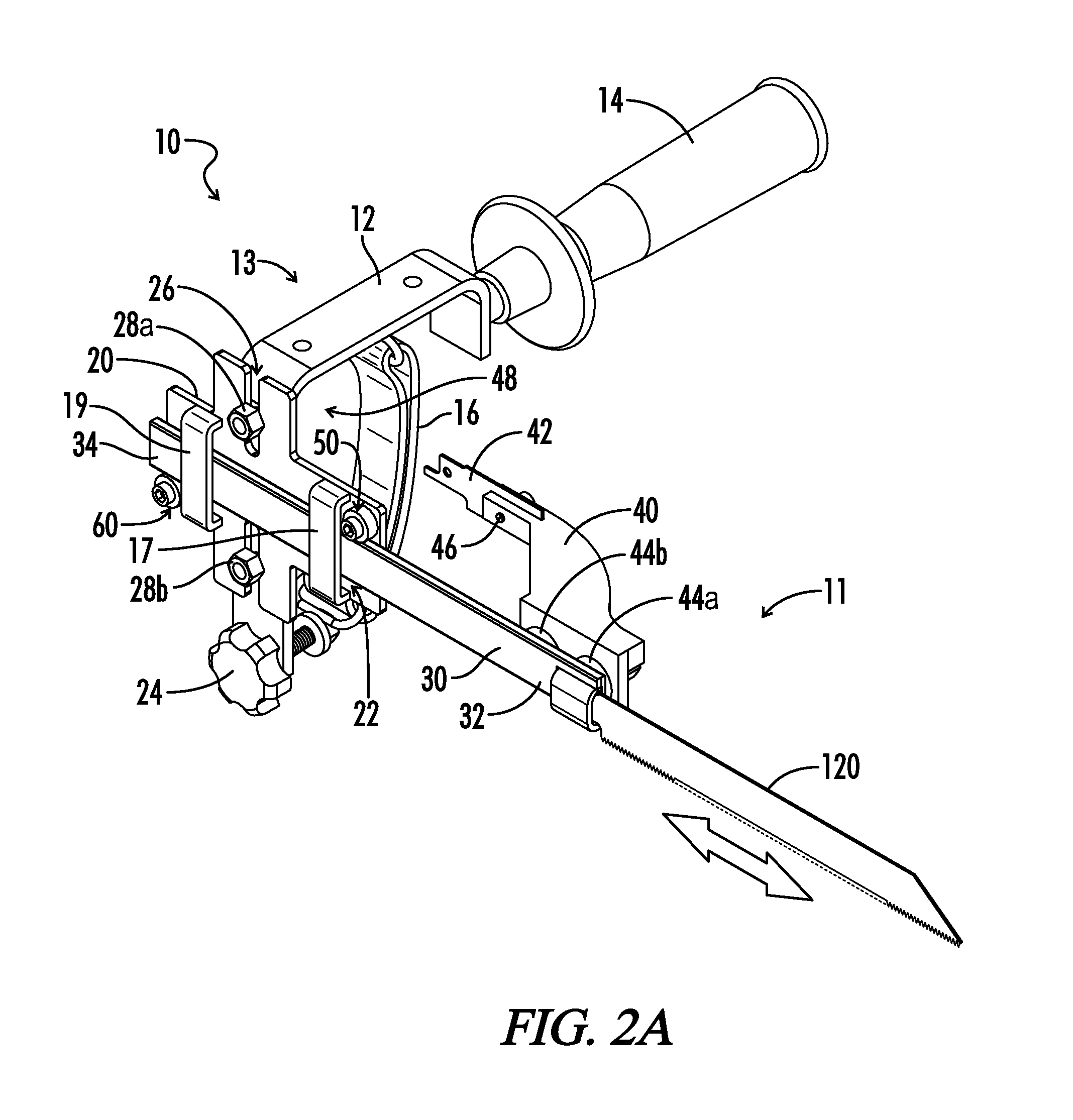 Reciprocating tool attachment assembly and methods