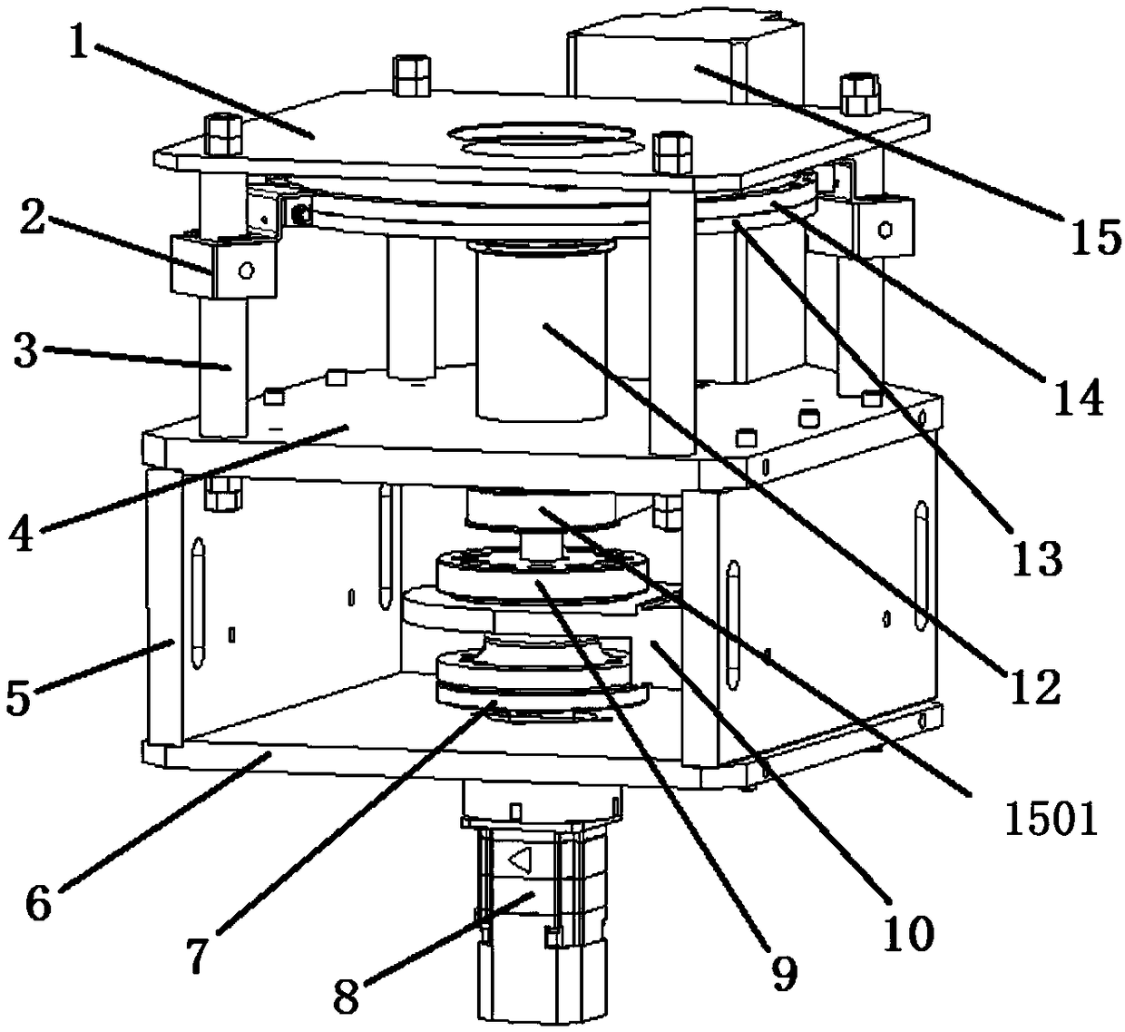 Transmission test apparatus based on circular grating