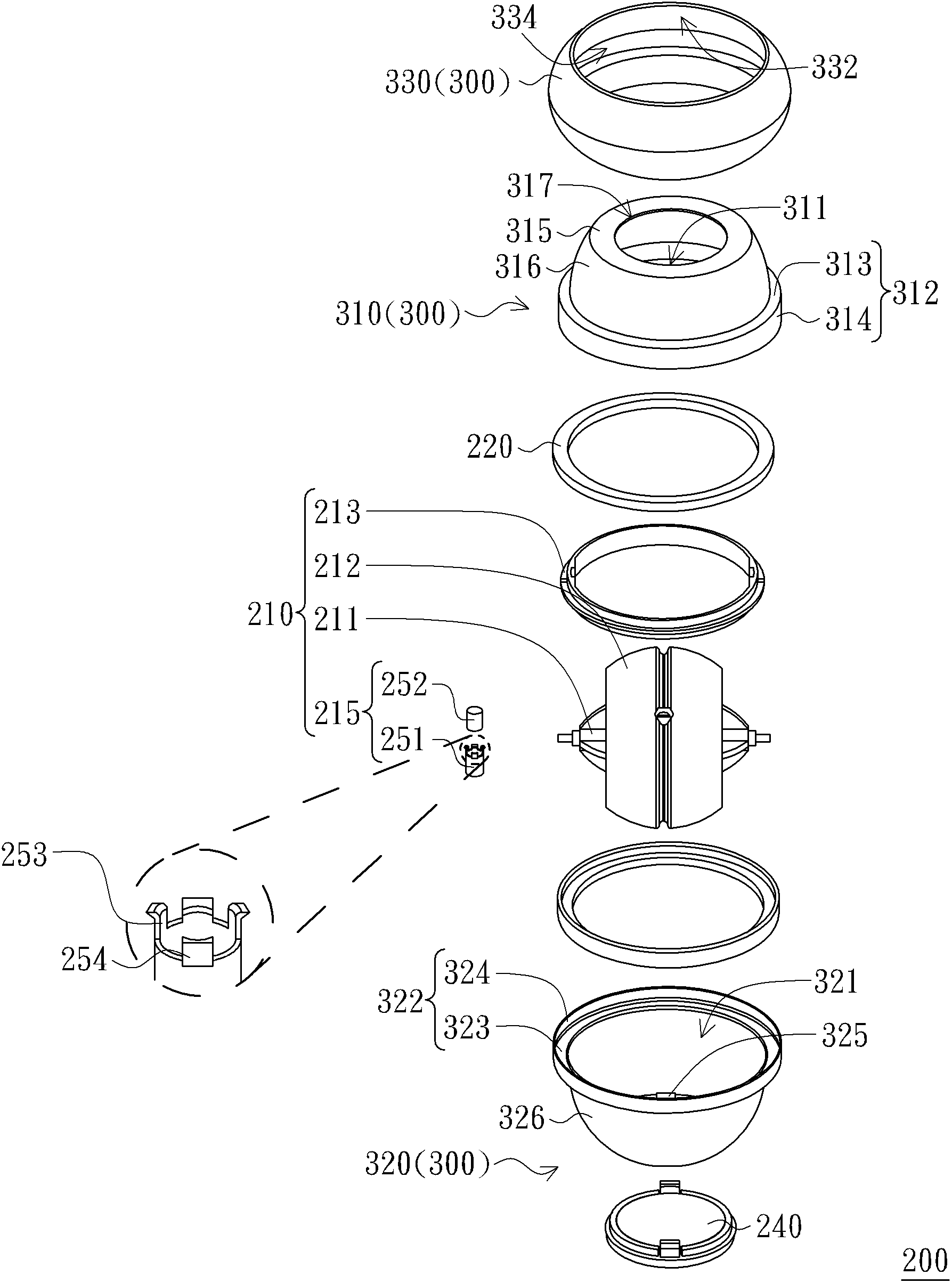 Wrist power training device and shell thereof