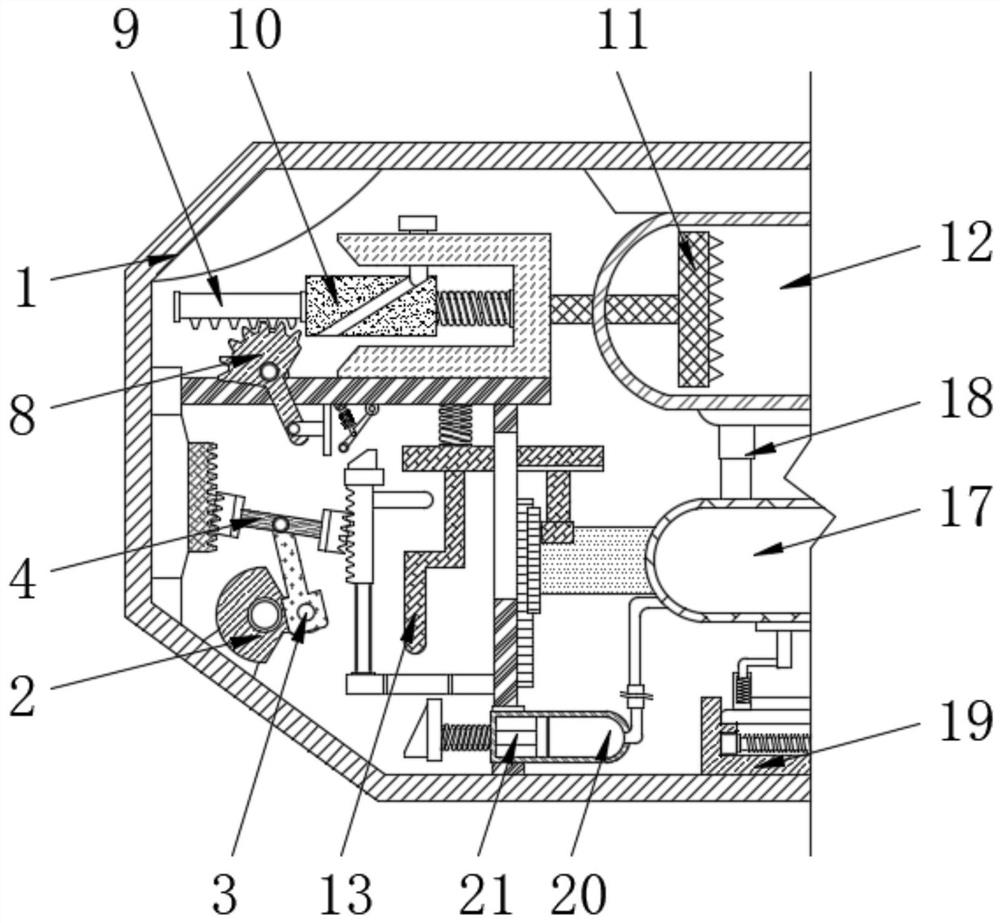 Rapid waste recovery processing device for optical fiber cable sheath