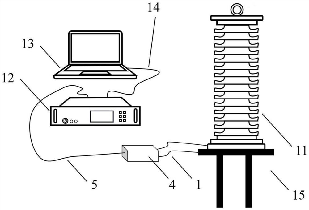 Post insulator detection device and method based on Fabry-Perot interference principle