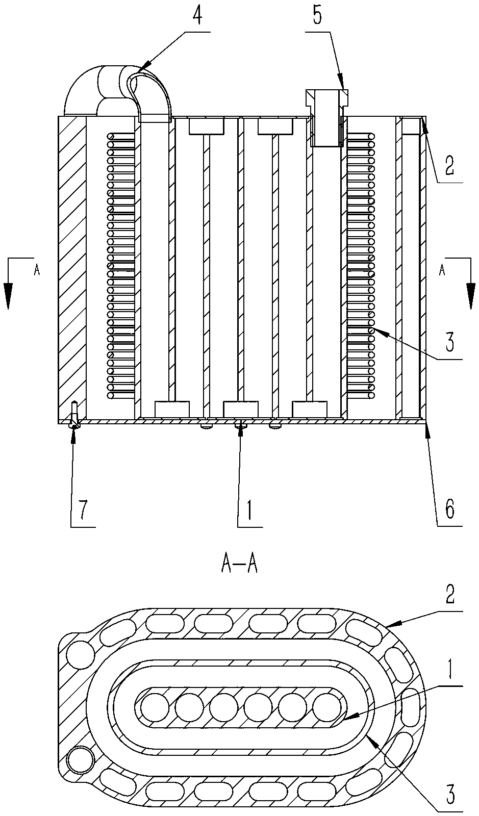 Concentric double-layer energy-saving quick heating type electromagnetic induction heating unit