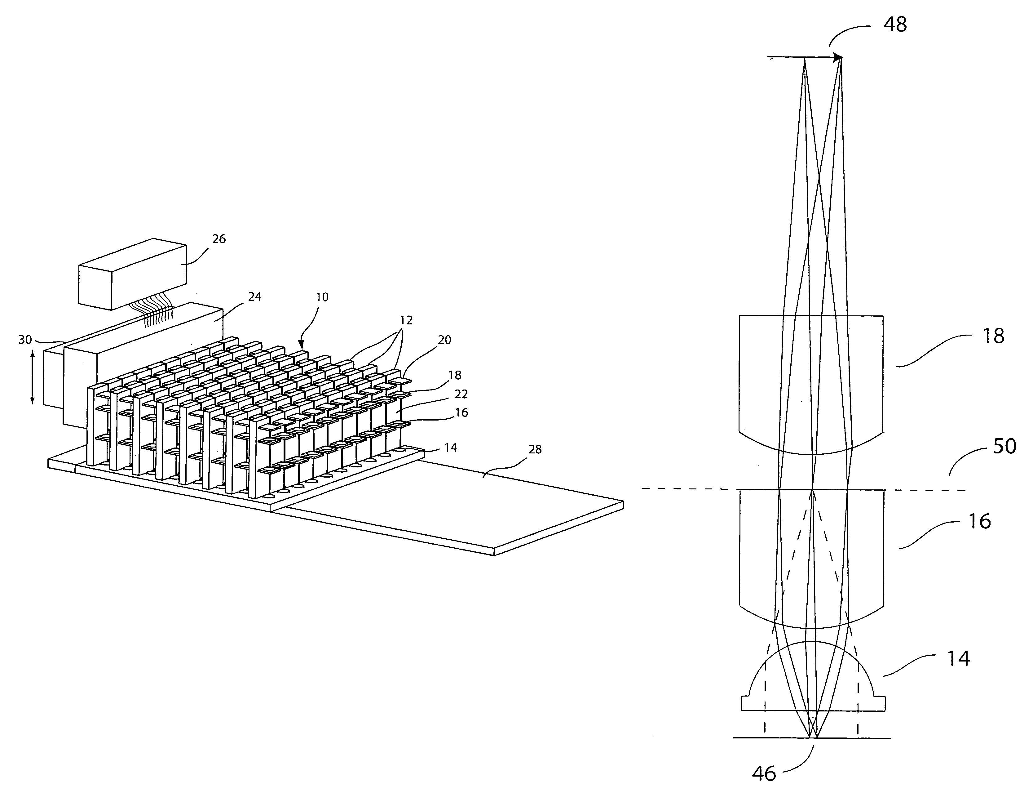 EPI-illumination system for an array microscope