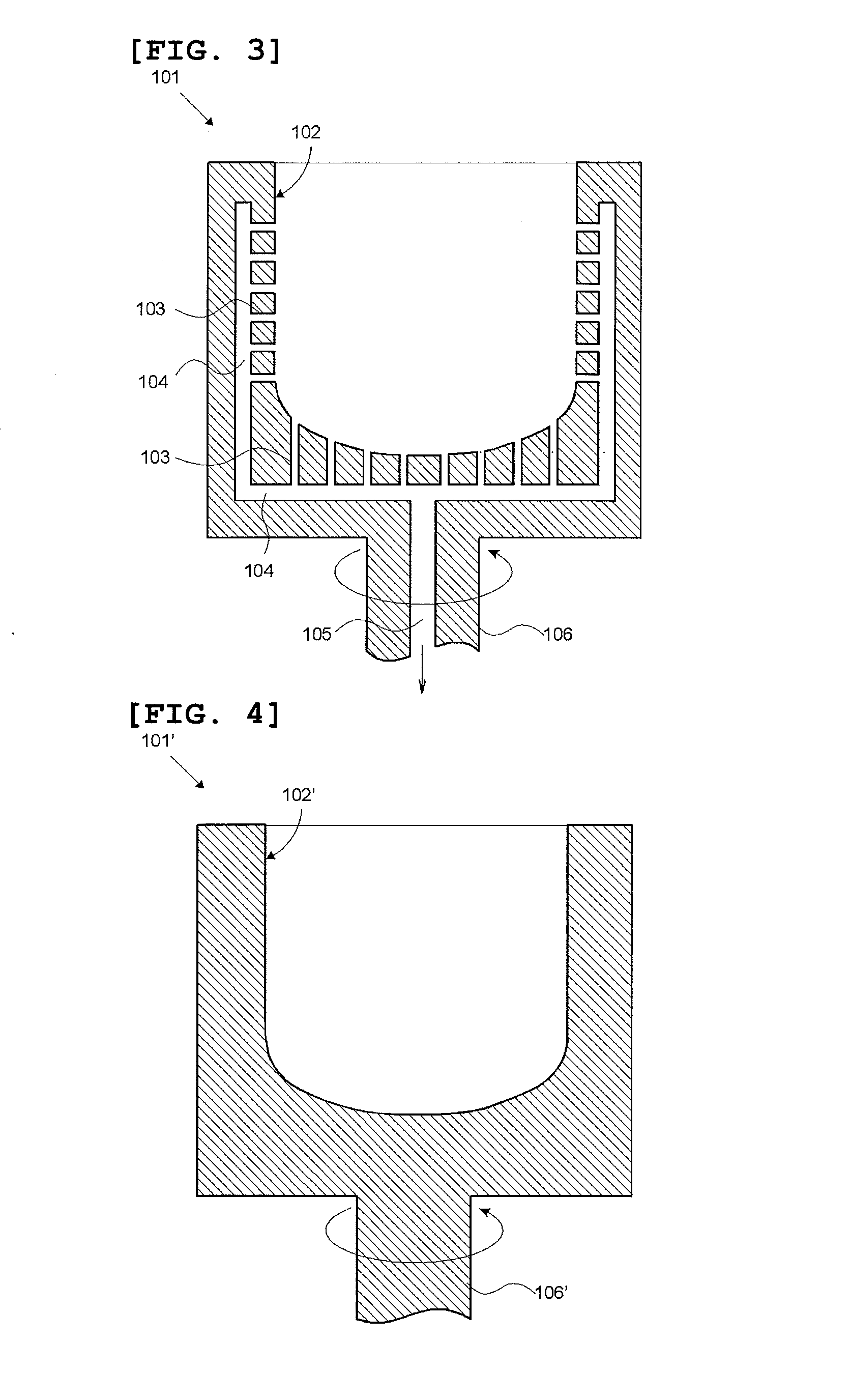 Silica container for pulling single crystal silicon and method for producing the same