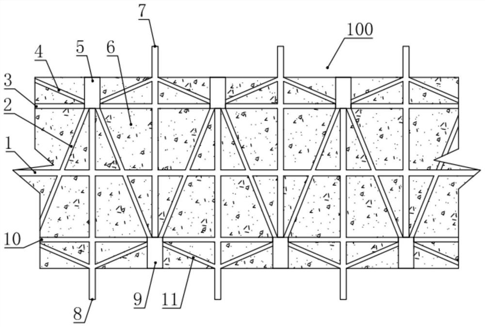 A vertical connection structure of a prefabricated shear wall structure