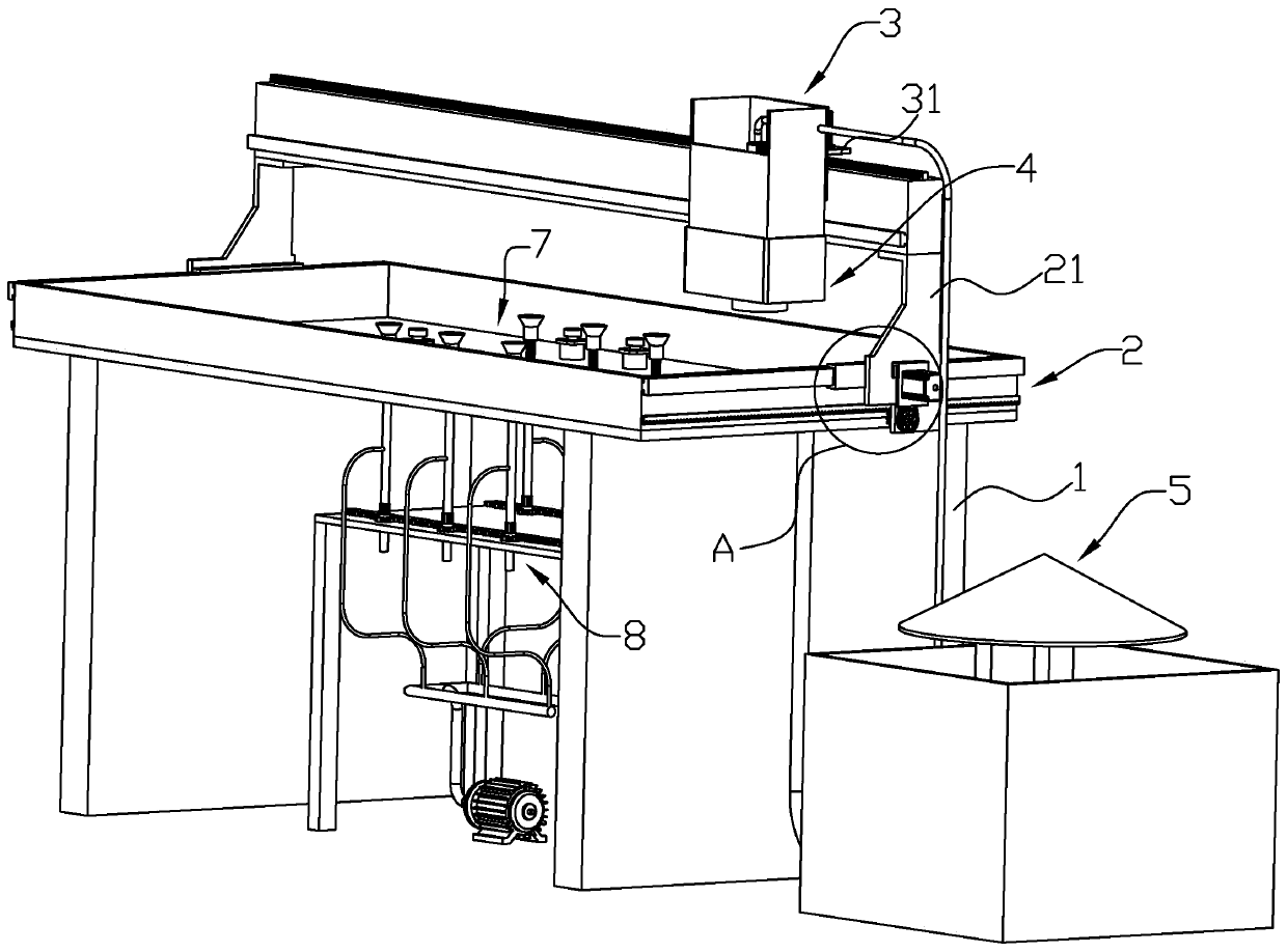 Grinding machine for toughened glass production