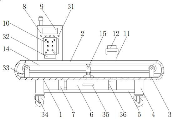 Conveying belt for food logistics carrying