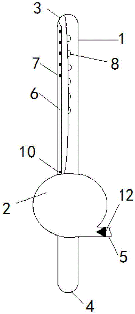 Airbag type anti-blocking abdominal cavity drainage tube and use method