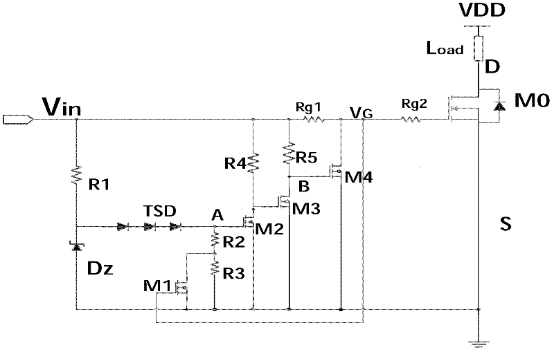 Over temperature protection circuit used for power device