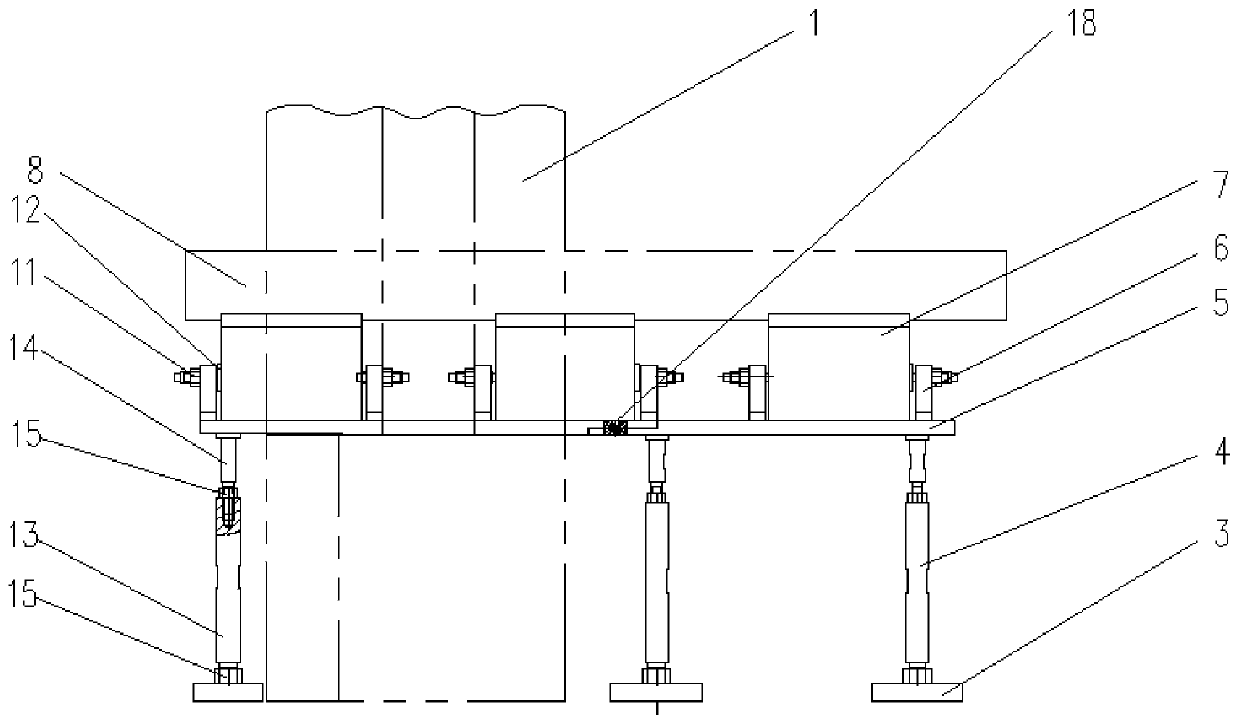 Steel rail pressure test platform