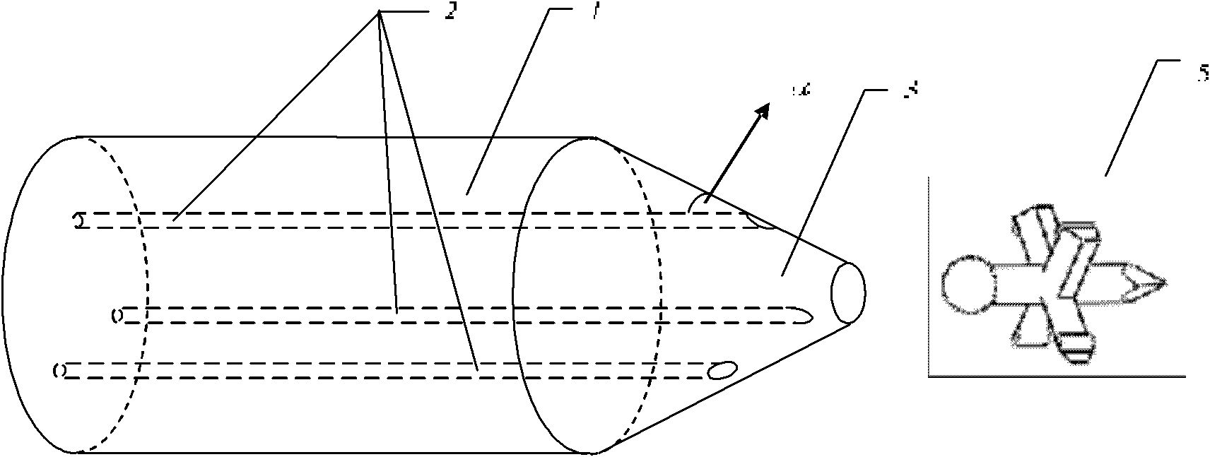 Automatic assembly type photodynamic drill based on multi-core fiber