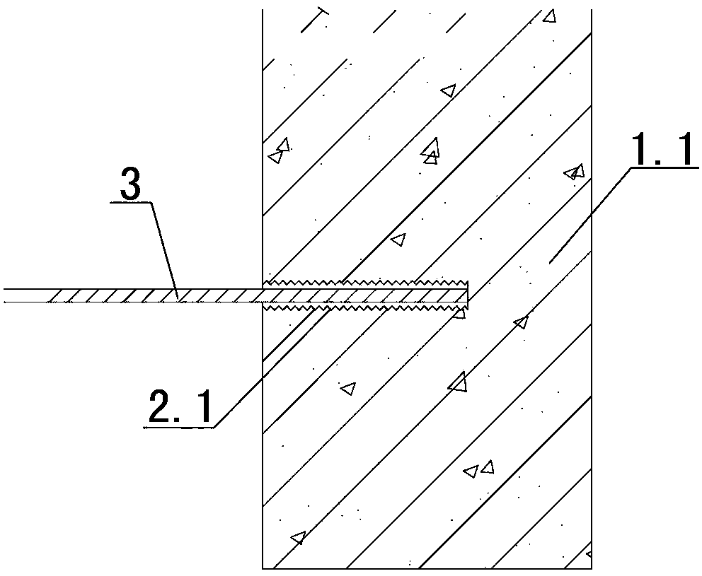 Anchoring joint of newly added frame rebar and original structure and construction method of anchoring joint