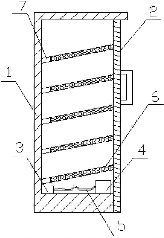 Electronic shoe cabinet with dust collecting device