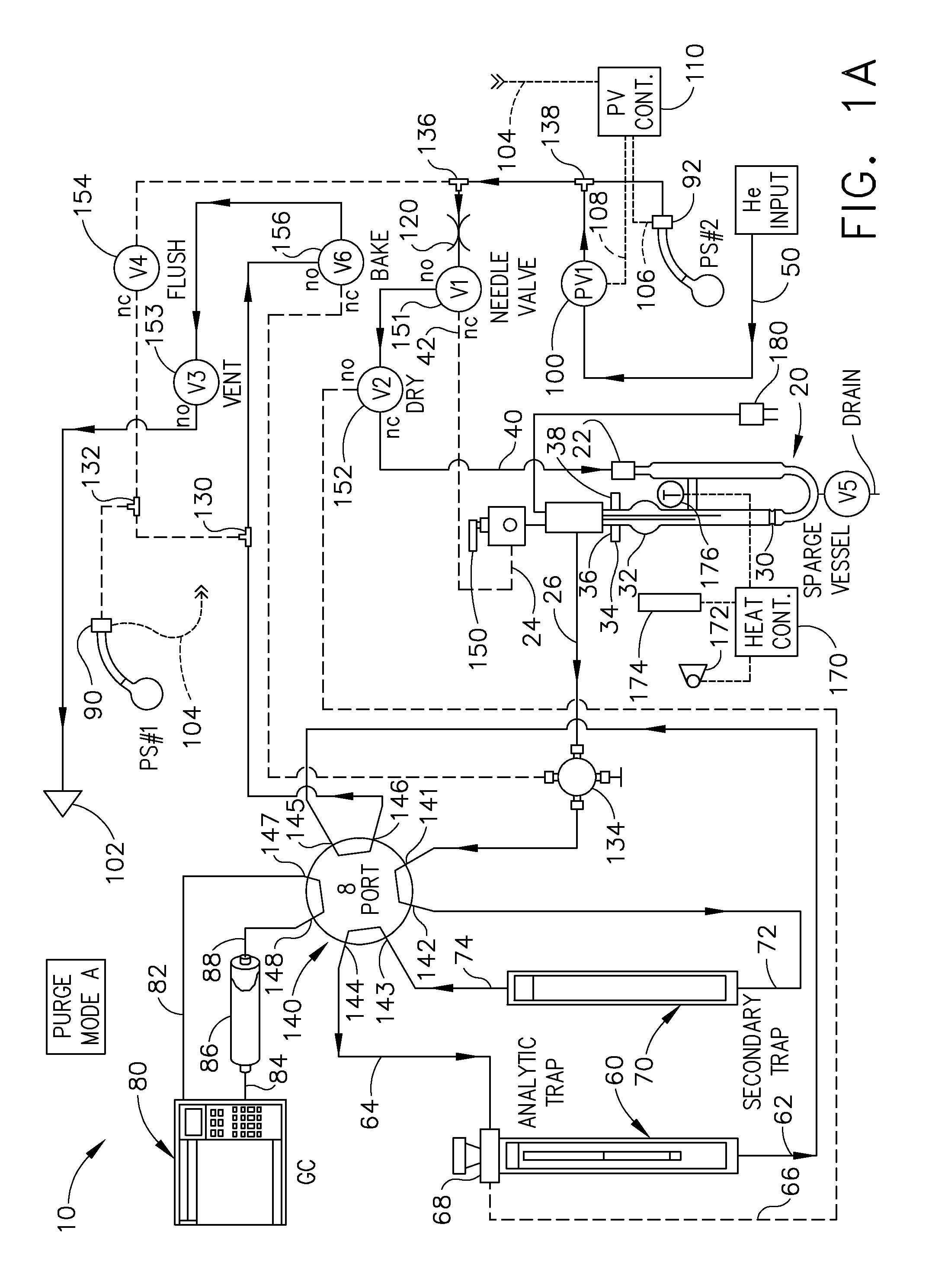 Purge and trap concentrator with sparge vessel